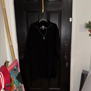 GAP Black Quarter-Zip Pullover